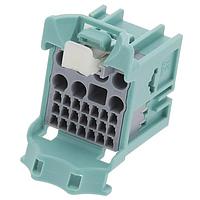 Molex 160014-0012 ການປະຊຸມ Receptacle Assembly stAK50h Rcpt 28Ckt LtGrn Key 2