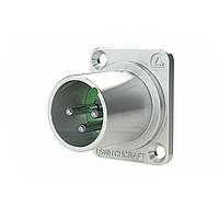 Switchcraft DEP3M ຕົວເຊື່ອມຕໍ່ 3P XLR ຜູ້ຊາຍ Pnl Mnt ມີການຍືດອອກດ້ານໜ້າ