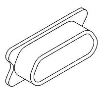 AirBorn MD051RS ຝາຄຸ້ມຝຸ່ນ Rugged Dust Recept Cover 51P 3 Row ESD