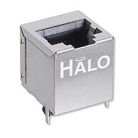 HALO Electronics HCJV1-802SK ເຄື່ອງປ້ອງກັນແບບແມ່ດູດ 1X1 ຢຸດຕິກລ RJ45 ບໍ່ມີແສງ LED