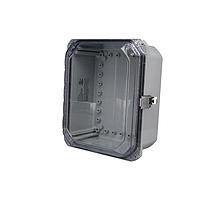 Bud Industries DPH-28710-C ປົກຄຸມກະຈົກກະຕ່າງທີ່ມີບັນທຸກ NEMA/IP ຊັດເຈນ IP68 N6P PC Enlc ມີຄວາມສູງແຜ່ນປ່ຽນໄດ້ (11 x 9 x 5.7)