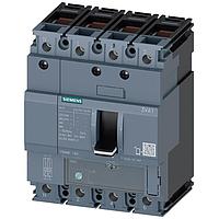 SIEMENS 3VA11163FE460AA0 ຕົວປົກປ້ອງເສັ້ນສາຍ BRKR 3VA11 4P 160A 25KA ATFM 50NTRL BOX