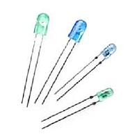 Broadcom HLMP-HB65-QU0ZZ ເດຍສີຟ້າ LED ເພື່ອສີດຽວ 40x100deg