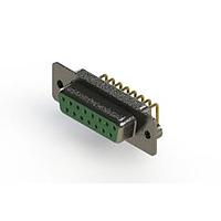 EDAC 622-M15-260-GN2 ຕົວເຊື່ອມ D-Sub - ຄວາມໜາ້ຄວາມຖືກມາດຕະຖານ EDAC ມຸມຂວາ ຕົວເຊື່ອມ D-Sub