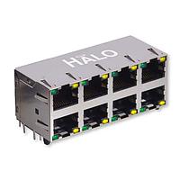 HALO Electronics HCJ24-805SK-L11 ສະຕັກກດ ຊິວດ 2X4 Stacked RJ45 G/G LED