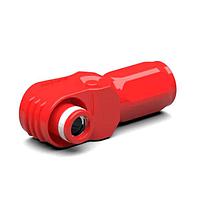 Amphenol Industrial SLPPB50BSR0 ປລັກ DC 8mm SL+ R/A PLUG 50MM2, ແດງ, 90 KEYWAY