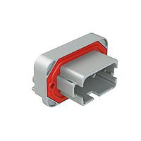 Amphenol SINE Systems AT13-12PA-BM17 ຕົວເຊື່ອມ RA Flng Mnt PCB Rcpt 12POS Gry Tin Cont