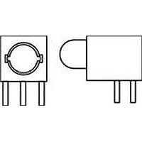 Dialight 550-0407F ຕົວບອກການບອດວົງຈອນ LED ສີແດງກະຈາຍ