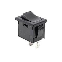 E-Switch R1966FBLKBLKEF ສະຫນັບສະຫນູນ Rocker Switches SPST MOM QC 15A