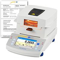 PCE MA 50X-ICA ເຄື່ອງວັດແທກຄວາມຊຸ່ມ (50 g; 0,1 mg; ISO Calibration Cert.)