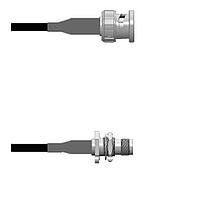 Amphenol Custom Cable Q-0L04K0008010i ການປະກອບສາຍ RF BNC-SP/TNC-SJ RG58 10I
