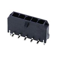 Molex 218989-0430 Headers Micro-Fit+ Vert Header SMT 3mm Pitch Single Row 4 Ckts Matte (Sn) Plating Glow-Wire Press Clip Blk