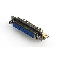 EDAC 622-M25-260-LT6 ຕົວເຊື່ອມ D-Sub - ຄວາມໜາ້ຄວາມຖືກມາດຕະຖານ EDAC ມຸມຂວາ ຕົວເຊື່ອມ D-Sub