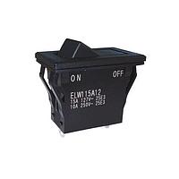 Nidec Components ELW115A12 ສະຫນາມສະຫນອງຂະໜາດນ້ອຍ Rocker SPST ON-OFF ROCKER SWITCH, 15A a. V, ຕິດຕັ້ງໃນແຜ່ນ SNAP-IN, ຂໍ້ຕໍ່ສອງຂ້າງ SOLDER LUG TERMINALS