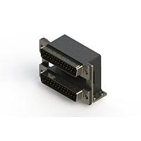 EDAC 661-025-264-050 ຕູ້ສະຫນອງ Dual Port D-Sub ມຸມຂວາ ຕູ້ສະຫນອງ Dual Port D-Sub