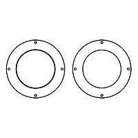 Sanyo Denki 109-1069H ປາກອອກວົງແຈກ Inlet Ring Nozzle Inlet Nozzle ສໍາລັບພັງລົມລົມສົງແຮງ 133mm Centrifugal Fan, ສີດຳ