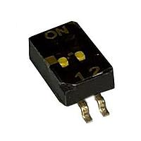 CTS Electronic Components 218-2LPSTRF ສະຫນາມສະຫນອງ DIP 2 ຕໍ່. ຮູບແບບຕ່ຳ ປິດກັນດ້ານລຸ່ມ ເທັບປ໌ອອບ