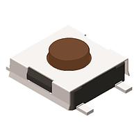 Diptronics DTSF-61N-V-B ສະຫນັບສະຫນູນສະຫນັບສະຫນູນ 6x6mm 160gf ສີນ້ຳຕານ