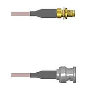 Amphenol Custom Cable Q-3100M000H009i ສາຍສະບັບ RF SMA-SJB/BNC-SP G142 9I