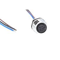 NorComp FPM12A04I12AF01 ເສັ້ນສາຍເຊນເຊີ / ເສັ້ນສາຍອັກຕູເວດເຕີ M12 4P FML BRSS/NKL FRNT PG9 12 PIGTAIL