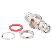 Amphenol RF 122485RP-RP ຕົວແປ RF - ໃນຊຸດ RP-TNC Jack ເປັນ RP-TNC Jack Adapter 50 Ohm Straight Bulkhead