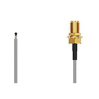 GCT (Global Connector Technology) CAB431RF-0200-A-1 ການປະກອບສາຍ RF I-Pex MHF 5L RA Plug2SMA STRJck R Mt, 6GHz,200mm, 1.13mm ສີເຫຼືອງ