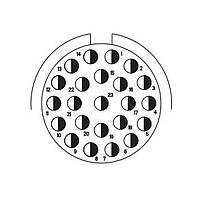 Amphenol Industrial C10-752104-223 ຕິດຕໍ່ RCPT ZNNI SZ11 23PIN ບໍ່ມີຕິດຕໍ່ CRIMP