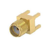 Linx Technologies - TE Connectivity 2466279-1 ຕູ້ເຊື່ອມ PCB SMA Str PCB Jack, ຜ່ານຮູ, ກະທົບທາງທາງທາງ, 50 ໂອມ