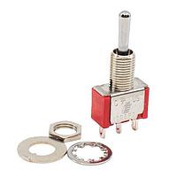 E-Switch 100SP3T1B1M1QEH ສະຫນັບສະຫນູນ Toggle Switch ON-OFF-ON SLDR MNT