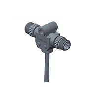 Amphenol LTW PB-050500-MM0-TSA03 ສາຍສະເພາະ ຕົວເຊື່ອມມິດຕຣິກຮູບວົງ, ສາຍ T, ພລາສຕິກ, ລະຫັດ B, 4A, 05 ກິ້ນ, (ສິ້ນ 1) ຜູ້ຊາຍ ຜູ້ຊາຍ, (ສິ້ນ 2) ຜູ້ຊາຍ ຜູ້ຊາຍ, ການດັບສະບັບດ້ວຍການສະກັດ, ຄວາມຍາວ 3000 ມມ, IP68 ຕົວເຊື່ອມທີ່ກັນ