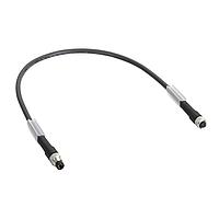 SCHNEIDER TCSXCNDMDF03V ເຄື່ອງສາຍ Ethernet / ເຄື່ອງສາຍເຄືອກຂ່າຍ CABLE,STRAIGHT,M8-4P, MALE-FEM, 0.3M