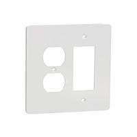 Square D SQWS802452WH ກະແຈປົກຄຸມ 2 G MID+ 1 DUPLEX 1 DECO WP WH