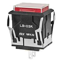 NKK Switches LB03KW01-5C12-JC ຕົວບອກສະຖານະຕິດຕັ້ງບົດ / ຕົວບອກສະຖານະສະຫນັບສະຫນູນ ຮູບຮ່າງສີດຳສະຕູລ 12V ແດງ LED ແລະ ຝາແດງ CLR/RED CAP