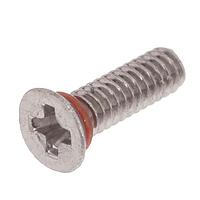 APM HEXSEAL SFR2-56X5/16 2701 82 ກຸ່ມສະແກວແລະອຸປະກອນຢືດ 2-56X5/16", ຫົວສະແກວປິດຟິລິບ, ສແຕນເລດ 18-8 ທີ່ມີວົງຢາງຊິໂລຄອນ, ສະກູວປິດ, 82 ອົງສາ