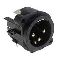 Amphenol Audio AC3MMPB ຕົວເຊື່ອມ ML 3 CONT LRG SH WIDE FLNG BLK FINISH