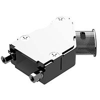 Amphenol Positronic D9000AKNT20/AA ຝາຫົວຫຼັງຊຸດ Banded Backshell D-Sub Backshell Banded Ellipt Side slot, F, UNC 4-40 treads/washer set, ຂະໜາດ 1