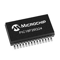 Microchip Technology PIC18F26Q24T-I/SS ມາຄຣອຄຄອນໂຕເລີ 64KB Flash, 4KB RAM, 512bytes EEPROM, MVIO, 10b ADC2, 8b DAC, ACP, Comp, PWM,
