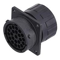 Amphenol SINE Systems RTS018N23SHEC03 ຕົວເຊື່ອມ Sq Flg Rcpt ມີ endcap 23 POS SZ 18 Socket