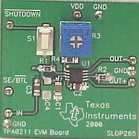 Texas Instruments TPA0211EVM ເຄື່ອງເພີ່ມສຽງ Audio Amplifier TPA0211 Eval Mod