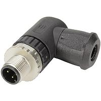 HARTING 21033193401 ມຸມຂວາ M12-ສກຣູ-4P-ACOD-M ມຸມ