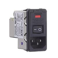 Corcom - TE Connectivity PS0S0DH6B ປະຕູເຂົ້າ 6A ຟິວສຄູ່ ຕິດຕັ້ງແບບກົດເຂົ້າ