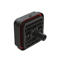 Amphenol SINE Systems ARB12-48PCR-L018 ຕົວເຊື່ອມຕໍ່ 48 ຕໍ່ຕຳແໜ່ງ ມີຂອງຍືດ, ການປິດກະທົບຂະໜາດຫຼຸດ, ການລະຫັດ C, ສີດຳ