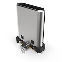 GCT (Global Connector Technology) USB4151-GF-C PCB ຕິດຕູ້ USB ປະເພດ C, ປຸ່ມ, SMT, G/F, ຕິດຕູ້ແບບຕັ້ງຕົ້ນ, T & R