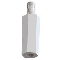 Essentra Components CBMFTS110A Hex CB ຜູ້ຊາຍ/ຜູ້ຍິງ ສ່ອງຢືດສະເພາະ: NYL ທຳມະຊາດ, 6-32 UNC ສາຍຢືດ L.217"