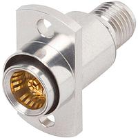 Amphenol SV Microwave SF1157-6009 ຕົວແປ RF - ລະຫວ່າງຊຸດ BMA F ເຖິງ SMA F Adapter, 2 ຮູ