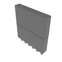 Samtec ESW-106-33-L-S Stackthrough .100" ລາຍປະກອບປຸ່ມຊ່ອງສູງ
