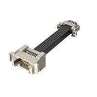 Samtec T1PD-07-28-GF-15.0-A-T3 ສາຍສະແດງ Ribbon 1.00 mm Micro Mate Double Row Panel Mount Discrete Wire Cable Assembly, Terminal