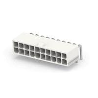 AMP Connectors - TE Connectivity 2-1586863-0 ຮອງສະໜອງສະເພາະແລະສາຍສະໜອງ 20P R/A PIN HDR DUAL GLOW WIRE
