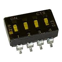 CTS Electronic Components 219-4LPST ສະຫນັບສະຫນູນ DIP SPST 4 ສ່ວນຂອງສະຫນັບ