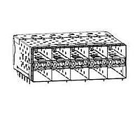 Molex 76047-5001 SFP Stacked SFP+ 2X5 con nn assy w/ tin tails